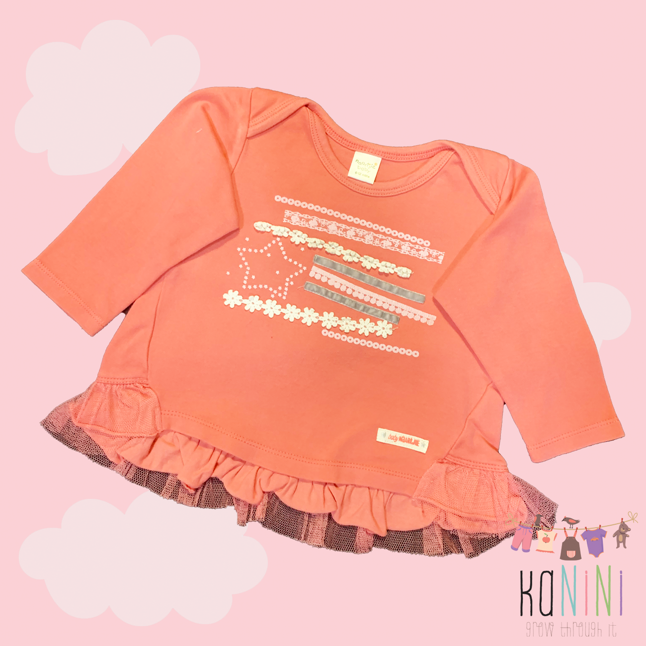 Featured image for “Naartjie 6-12 Months Girls Long Sleeve t-Shirt”