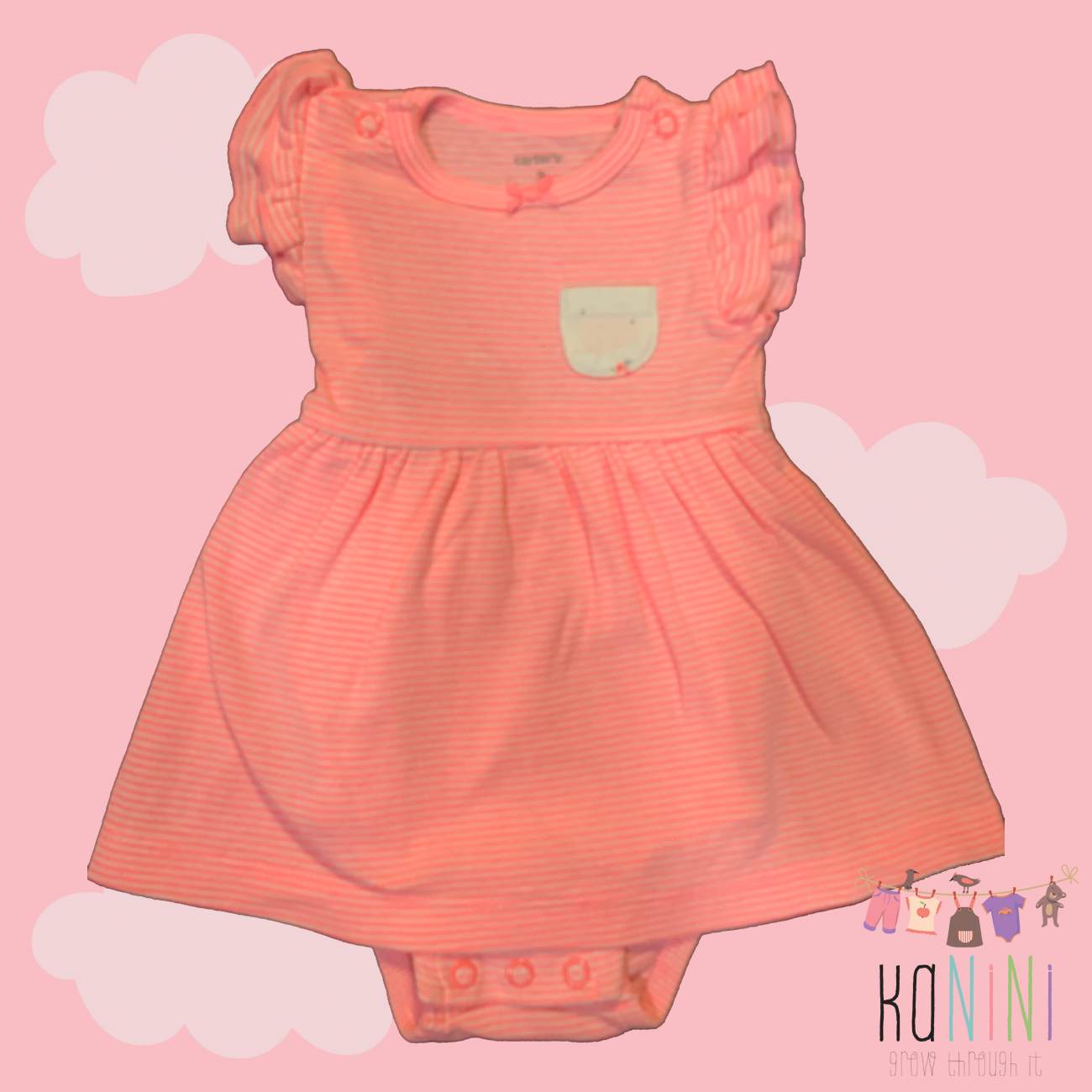 Featured image for “Carter's 3 Months Girls Dress & Shirt Outfit Set”