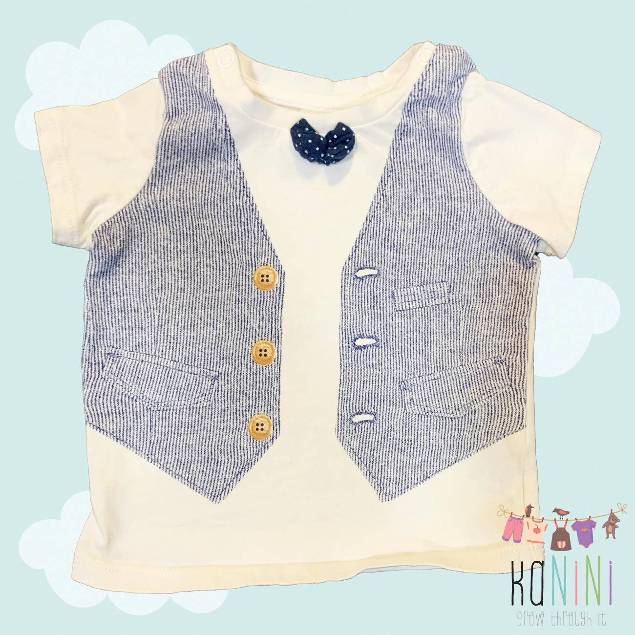 Featured image for “H&M 4-6 Months Boys Waistcoat Shirt”