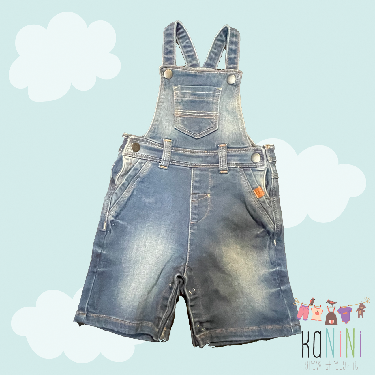 Featured image for “Woolworths 6 - 12 Months Boys Denim Dungaree”