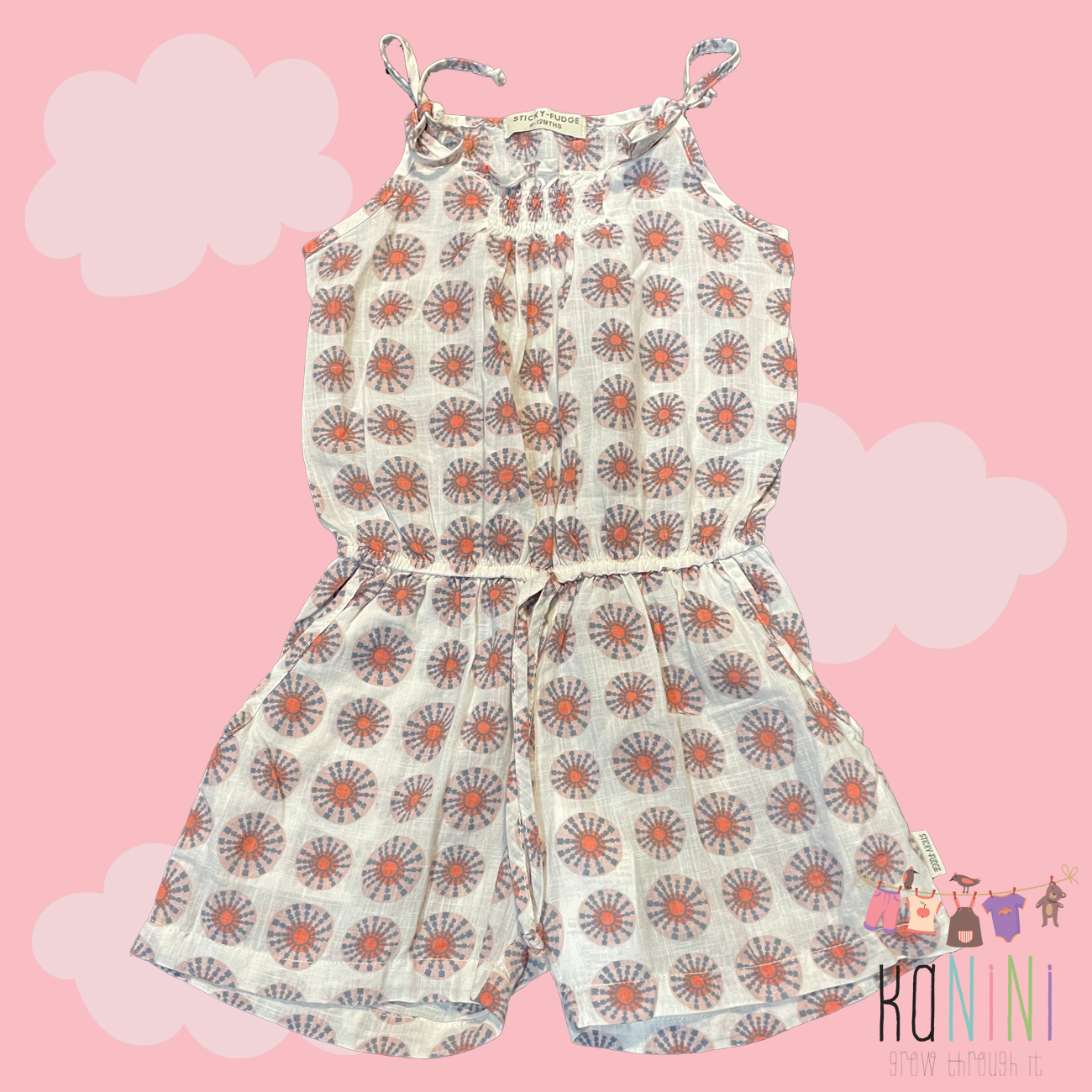 Featured image for “Sticky Fudge 6 - 12 Months Girls Summer Jumpsuit”