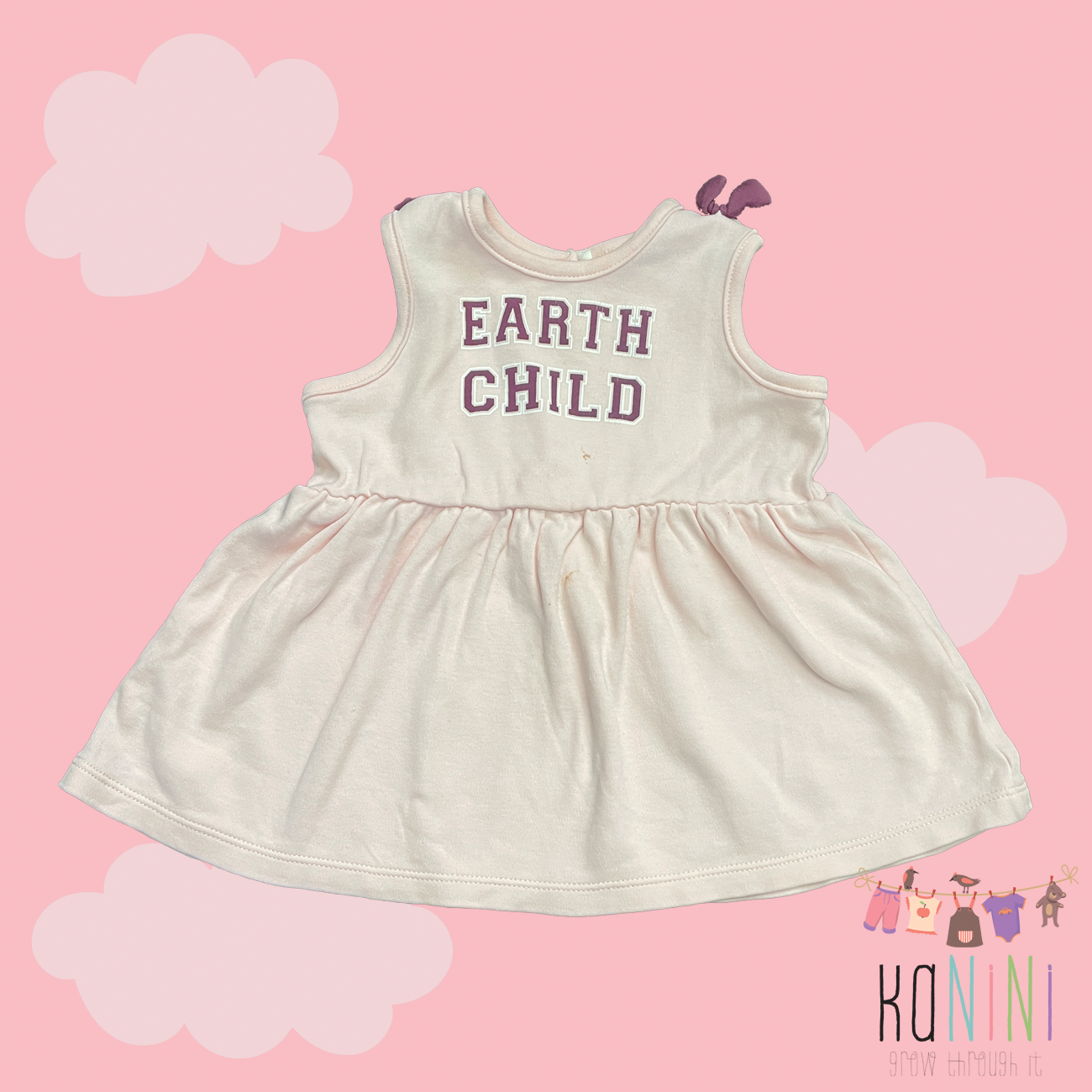 Featured image for “Earthchild 6 - 12 Months Girls Pink Dress”