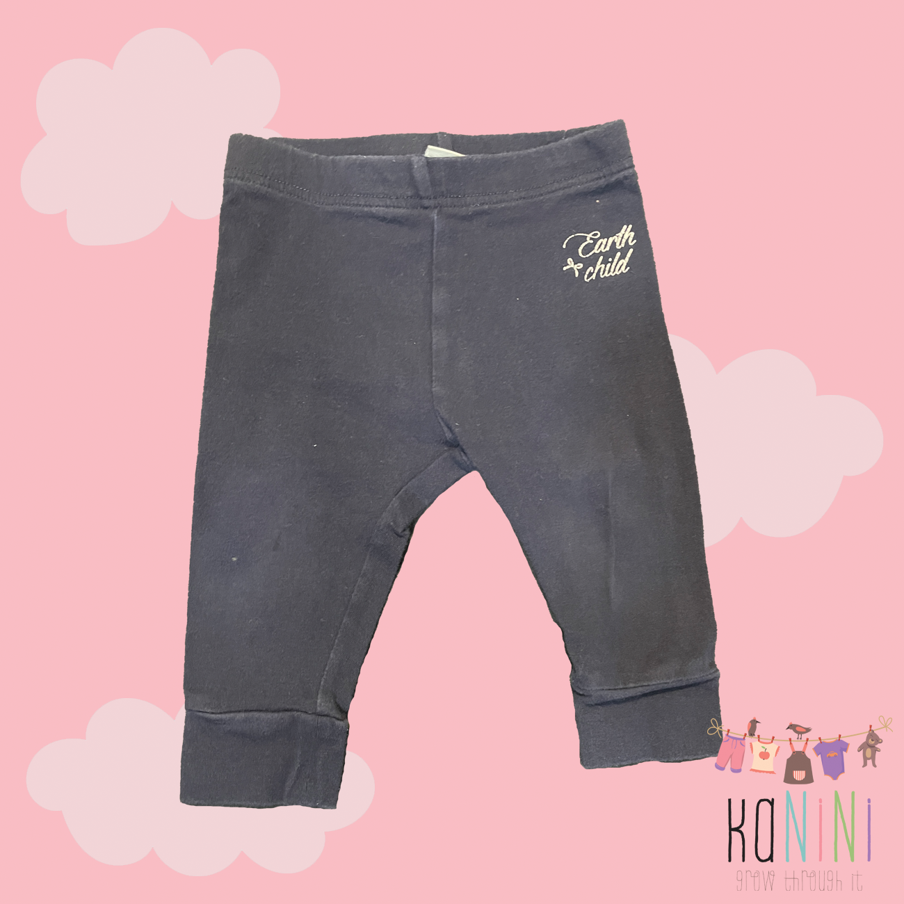 Featured image for “Earthchild 6 - 12 Months Girls Navy Leggings”