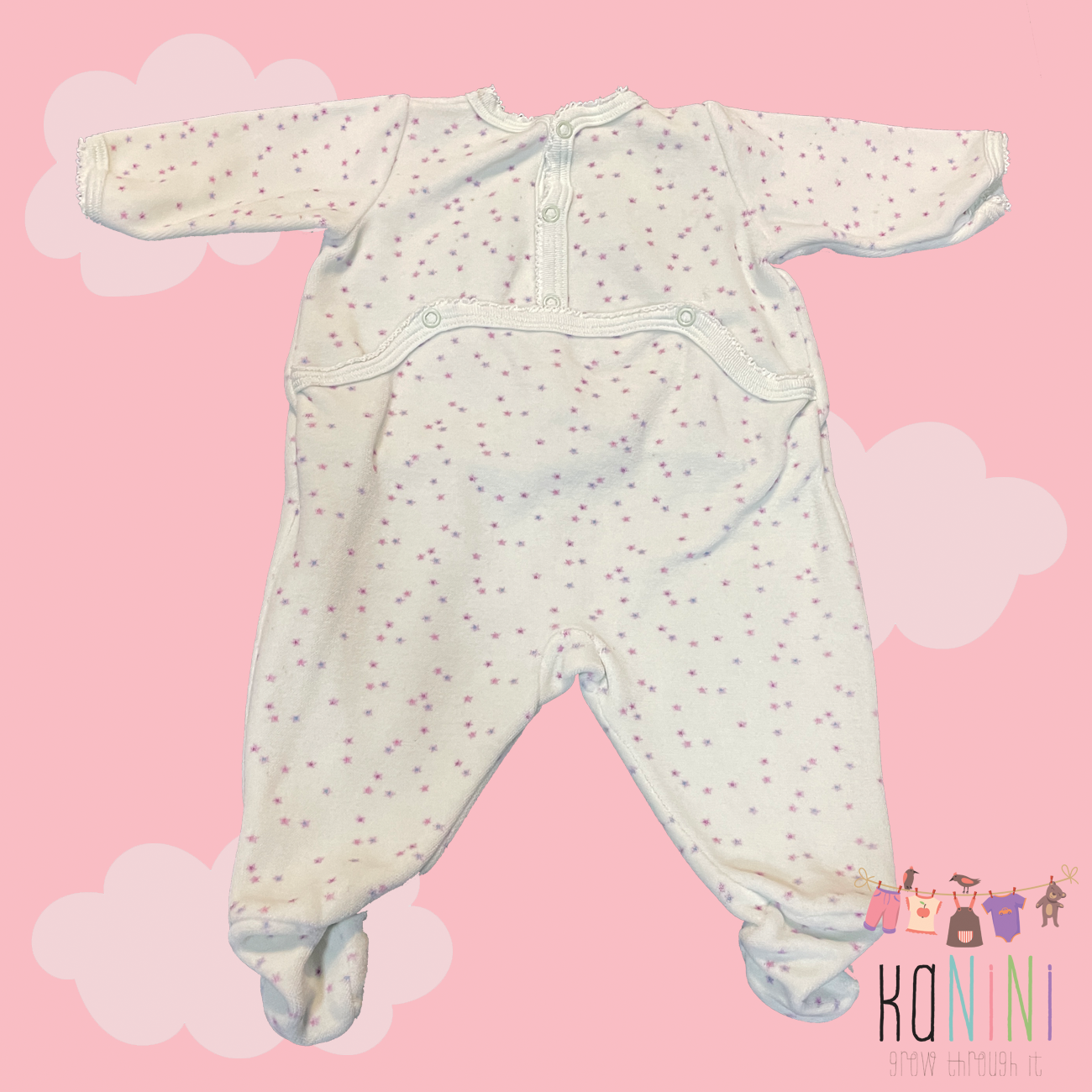 Featured image for “Petit Bateau 1 Month Girls Winter Babygrow”