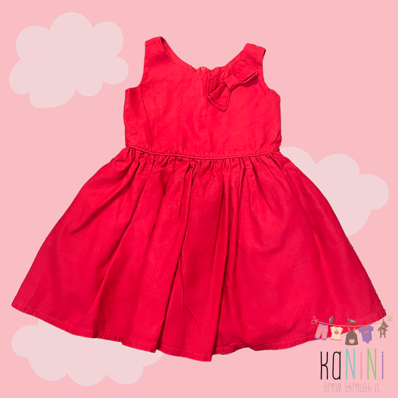 Featured image for “Woolworths 4 Years Girls Red Party Dress”