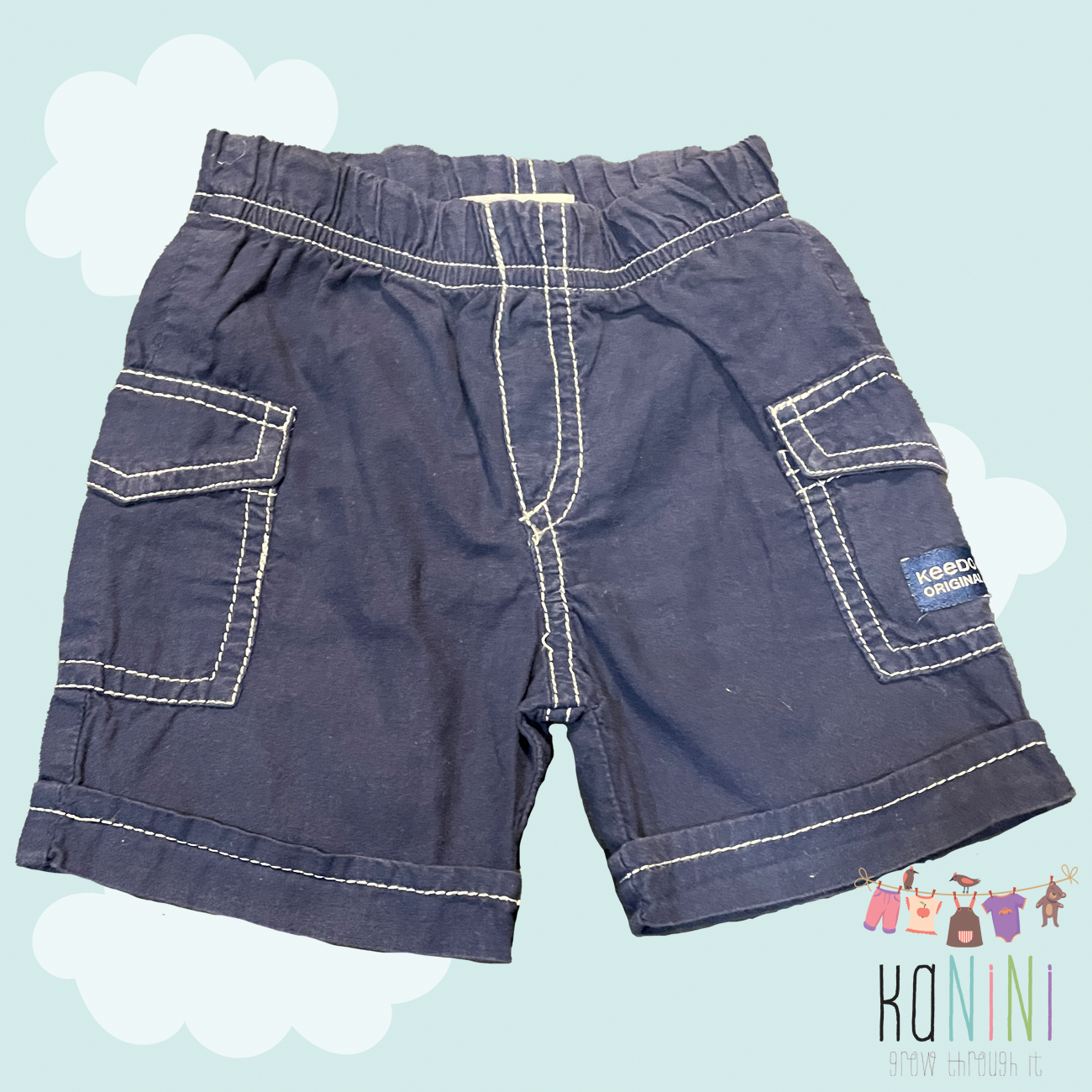 Featured image for “Keedo 6 - 9 Months Boys Navy Shorts”