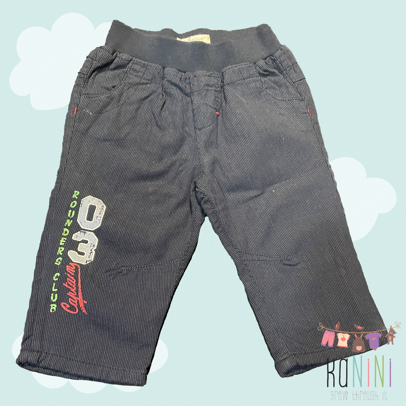 Featured image for “Mamas & Papas 3 - 6 Months Boys Navy Pants”