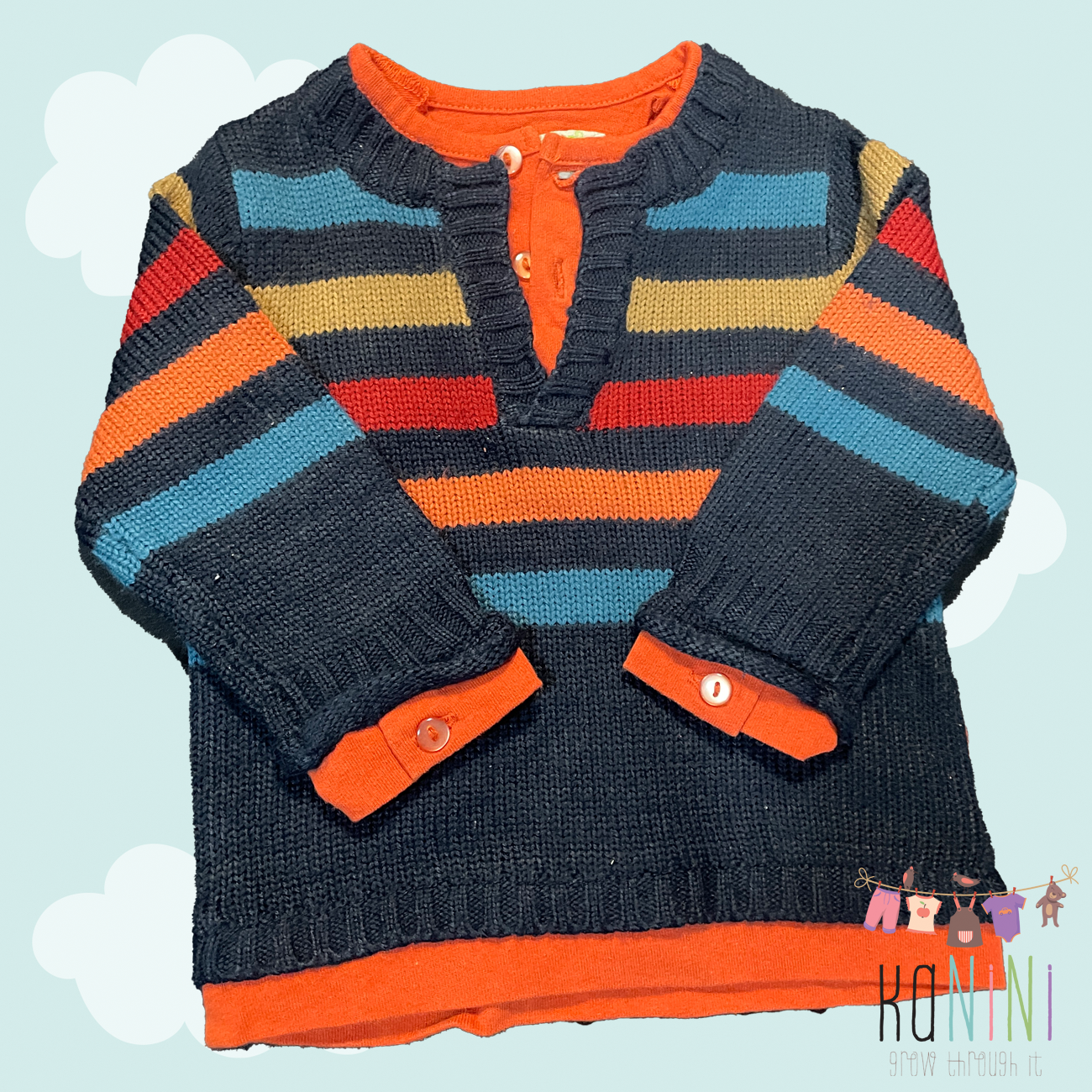 Featured image for “Prémaman 6 - 12 Months Boys Striped Jersey”