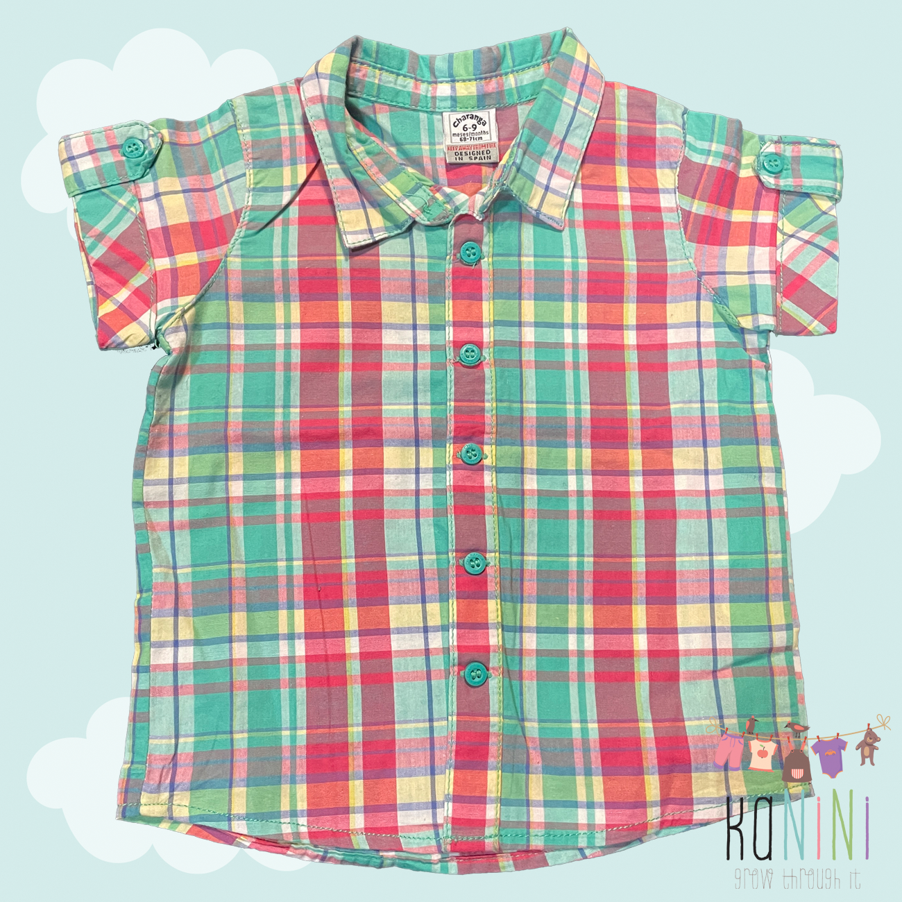 Featured image for “Charanga 6 - 9 Months Boys Check Shirt”