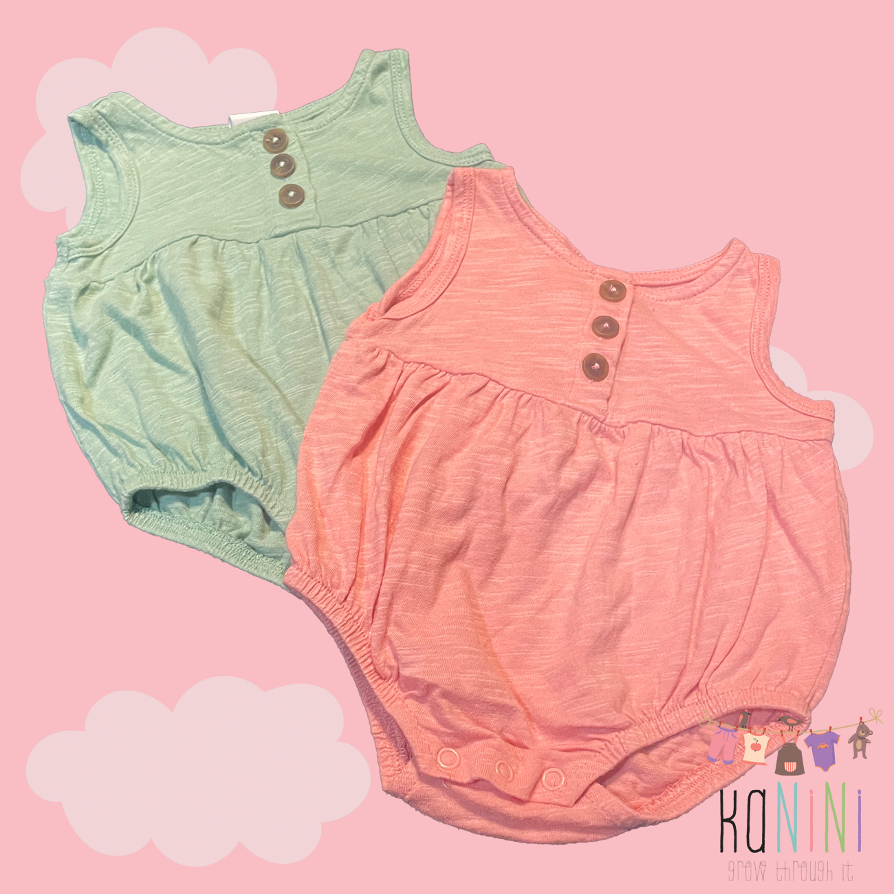 Featured image for “Cotton On Newborn Girls Romper Set”