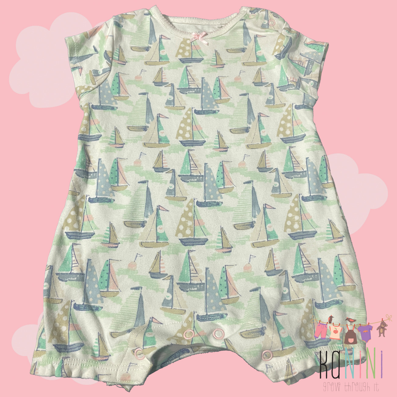 Featured image for “UK Next 3 - 6 Months Girls Boat Print Romper”