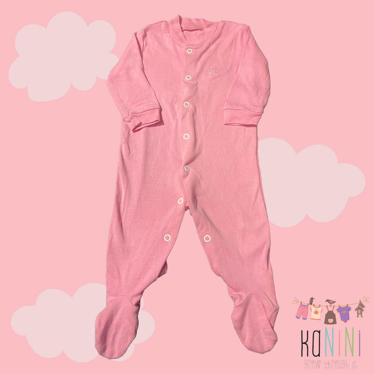 Featured image for “Woolworths 0 - 3 Months Girls Pink Babygrow”