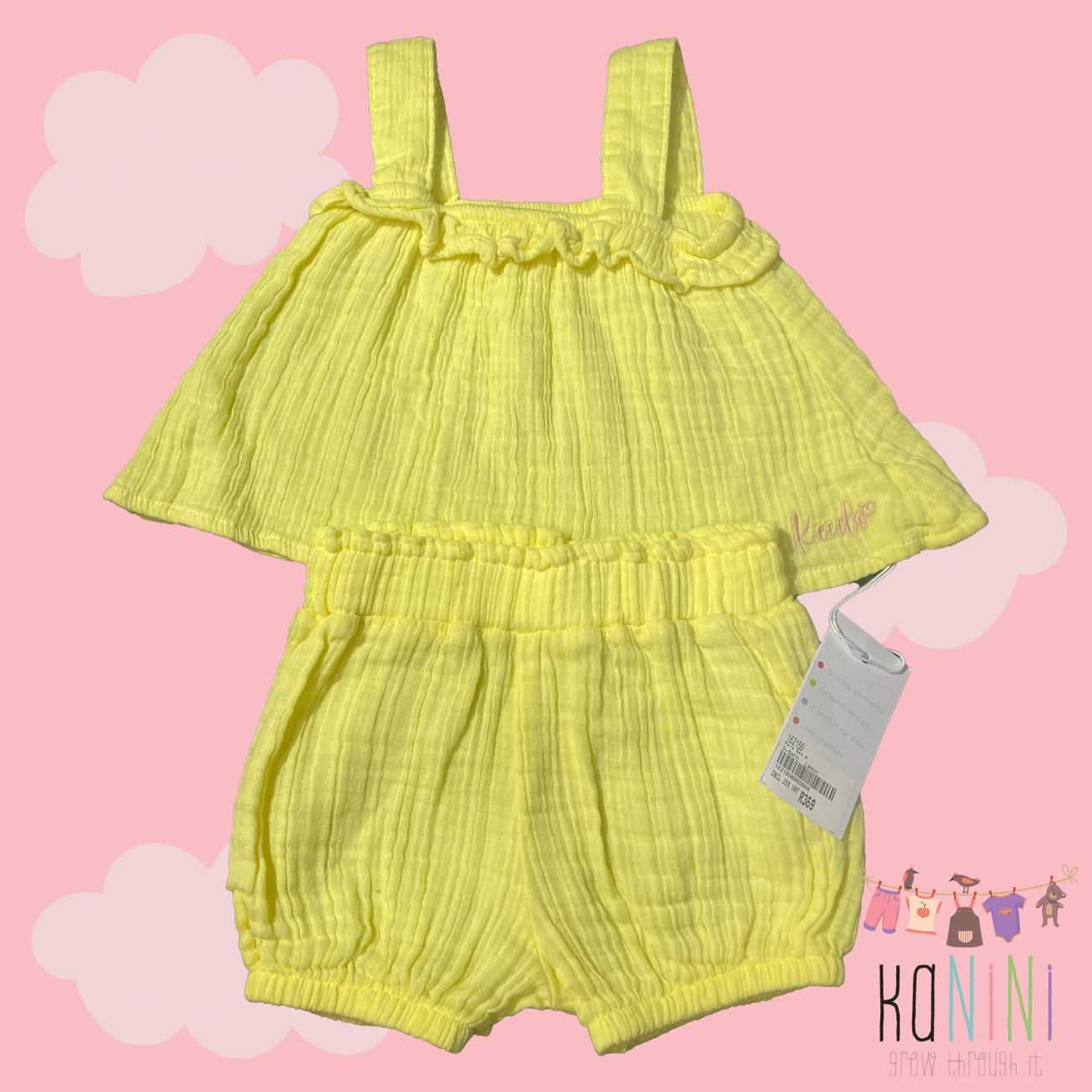 Featured image for “Keedo 3 - 6 Months Girls Yellow Summer Set”