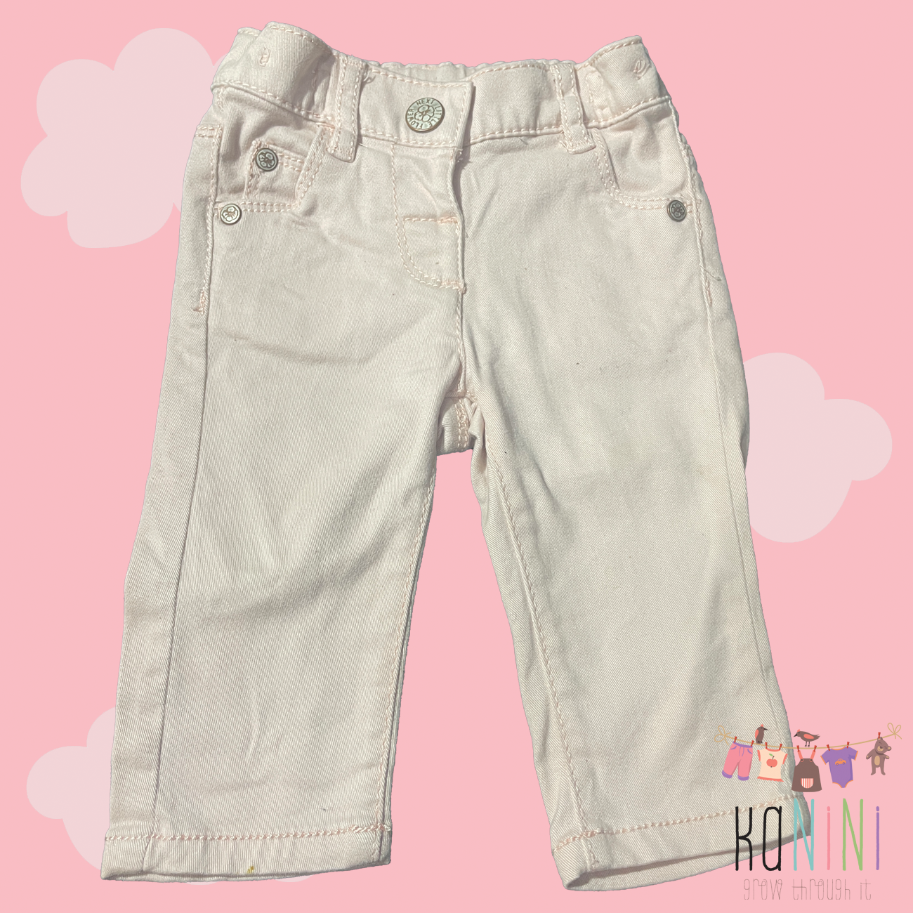 Featured image for “UK Next 3 - 6 Months Girls Pink Skinny Jeans”