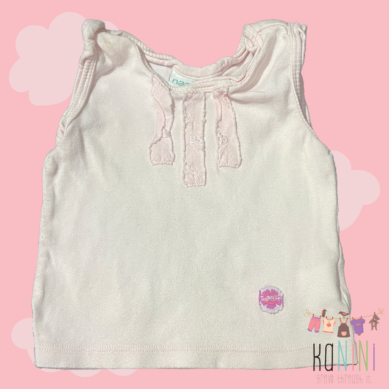 Featured image for “Naartjie 6 - 12 Months Girls Pink Sleeveless Top”