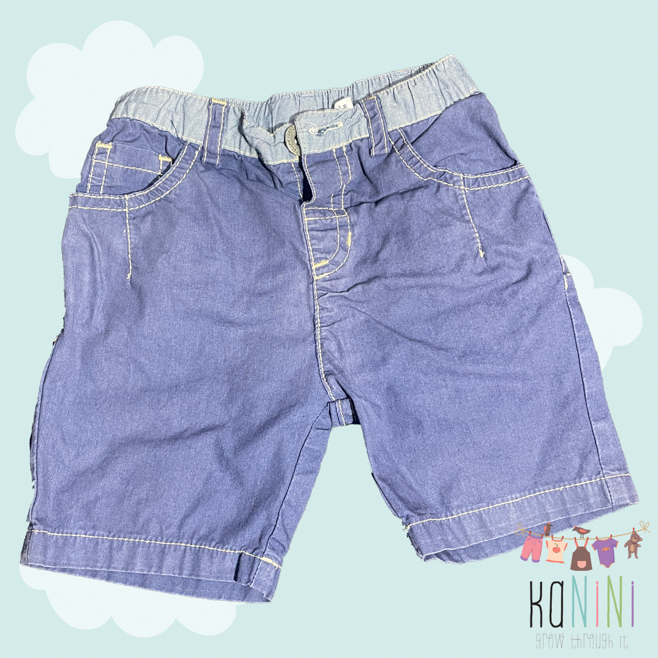 Featured image for “Panco 6 - 12 Months Boys Blue Shorts”