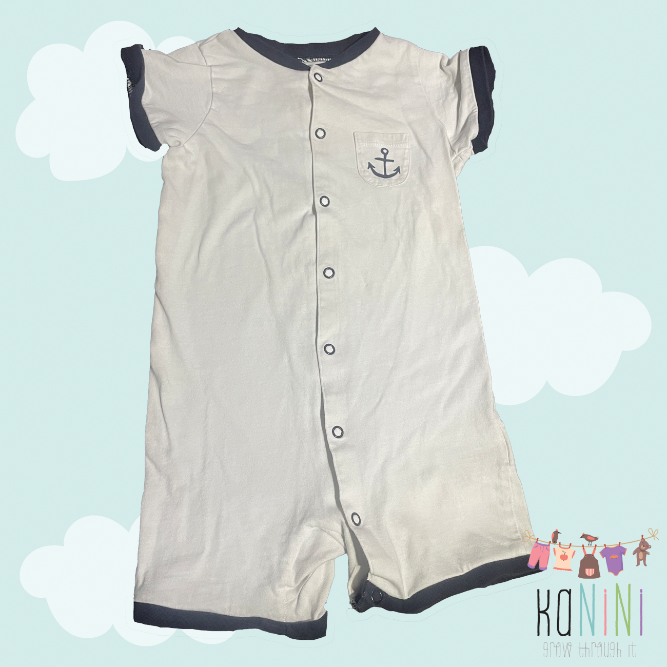 Featured image for “H&M 12 - 18 Months Boys White Romper”