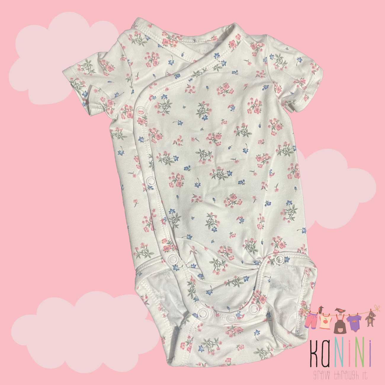 Featured image for “H&M 1 - 2 Months Girls Floral Romper”