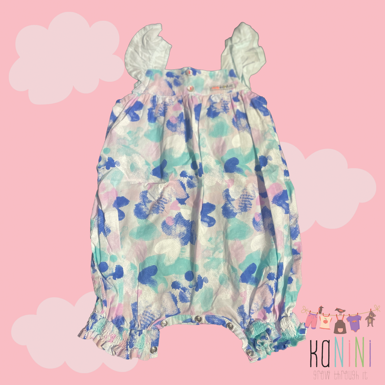 Featured image for “Naartjie 6 - 12 Months Girls Heart Stamped Romper”