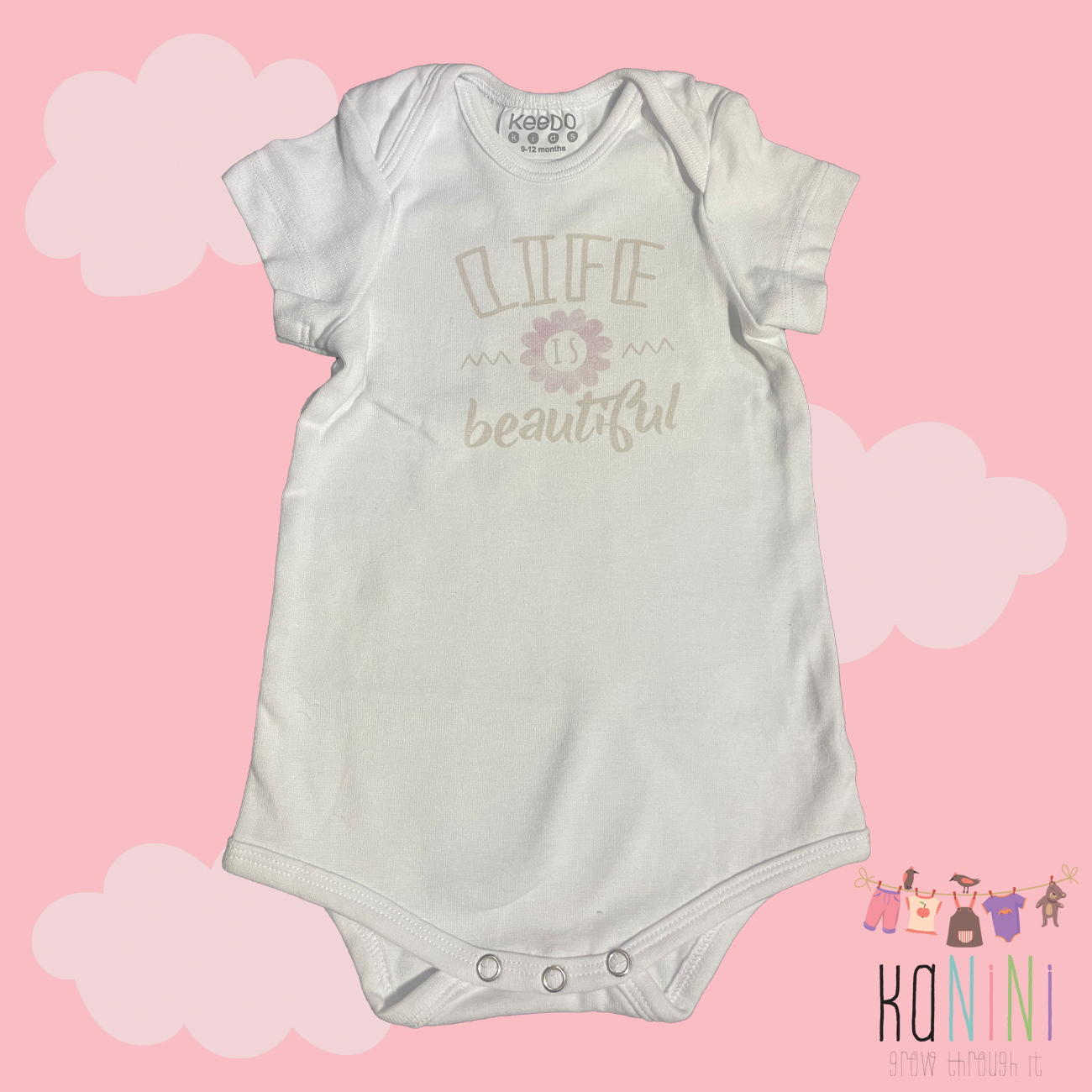 Featured image for “Keedo 9 - 12 Months Girls Short Sleeve Romper”