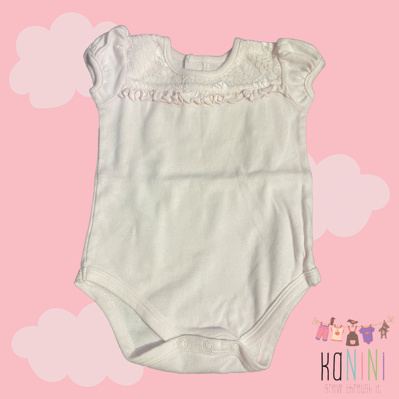 Featured image for “Woolworths 3 - 6 Months Girls Short Sleeve Romper”
