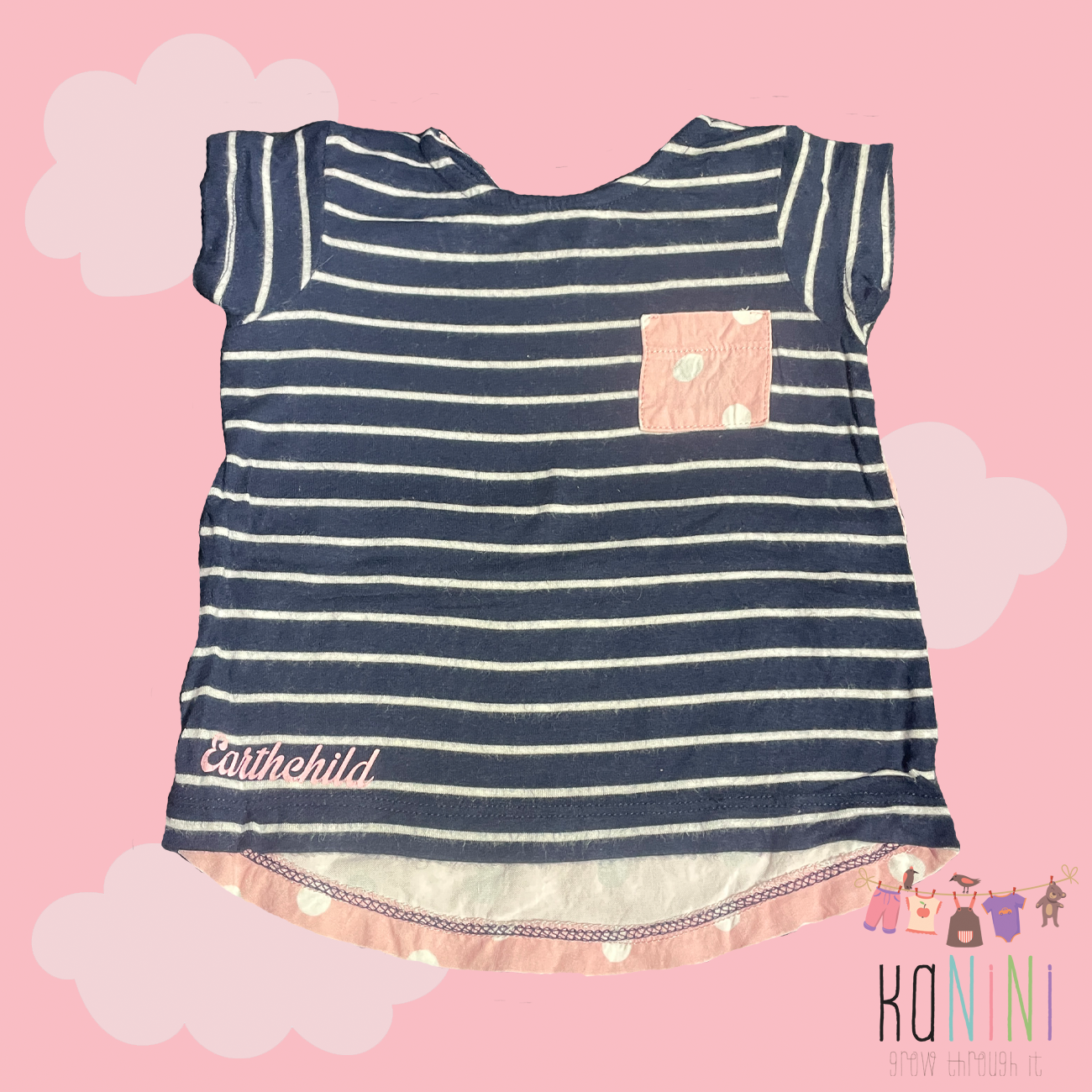 Featured image for “Earthchild 6 - 12 Months Girls Polkadot T-Shirt”