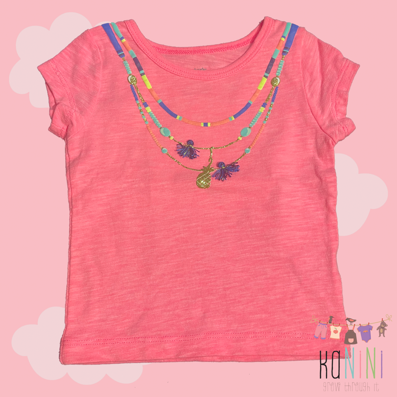 Featured image for “Carter's 9 Months Girls Necklace T-Shirt”