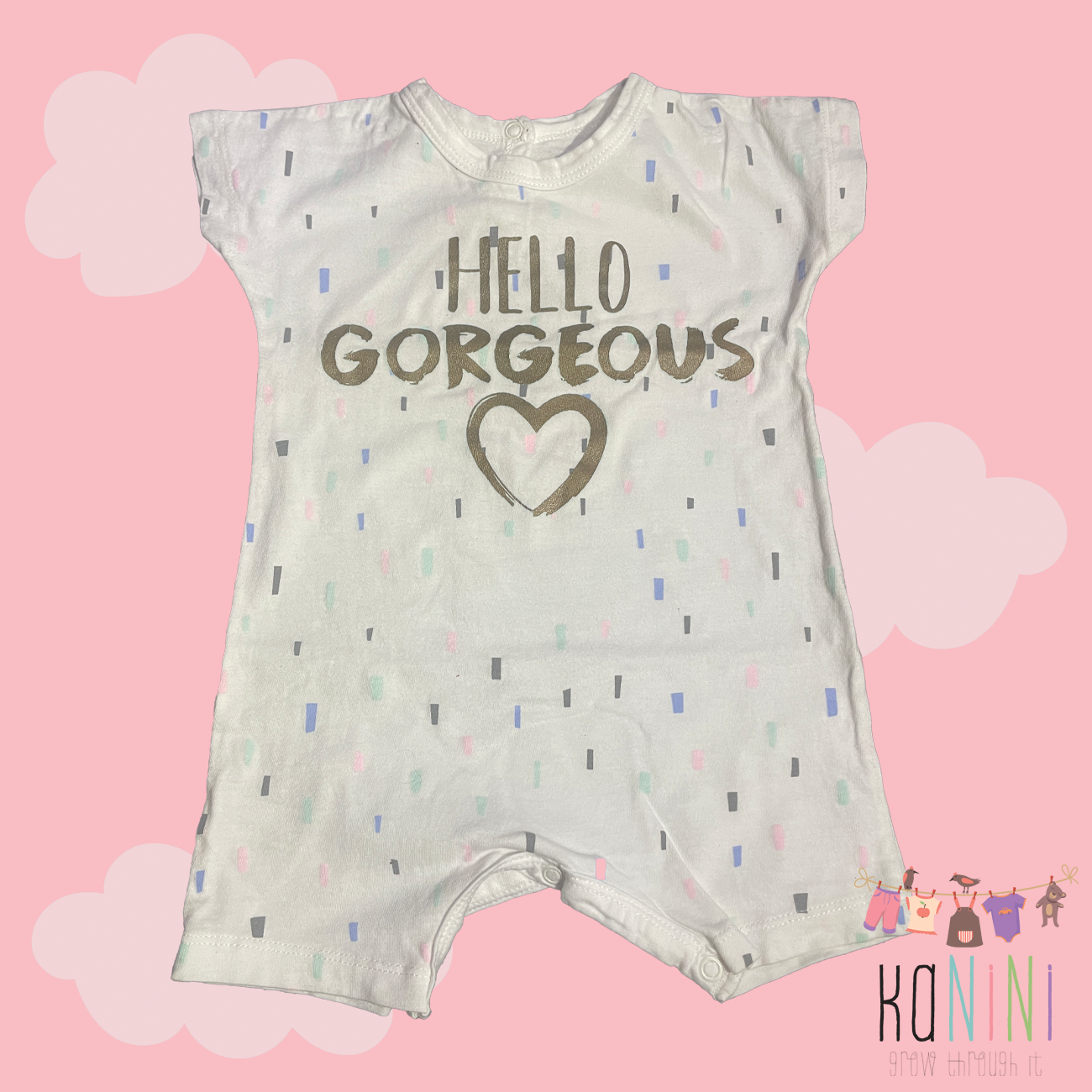 Featured image for “Woolworths 3 - 6 Months Girls Short Sleeve Romper”