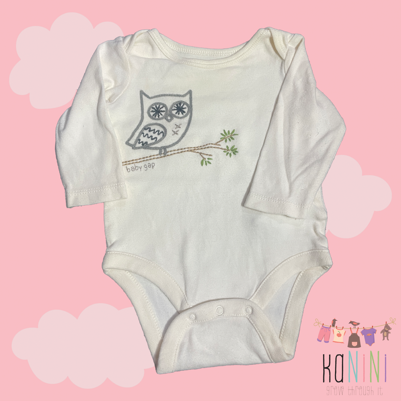 Featured image for “Baby GAP 0 - 3 Months Girls Long Sleeve Romper”
