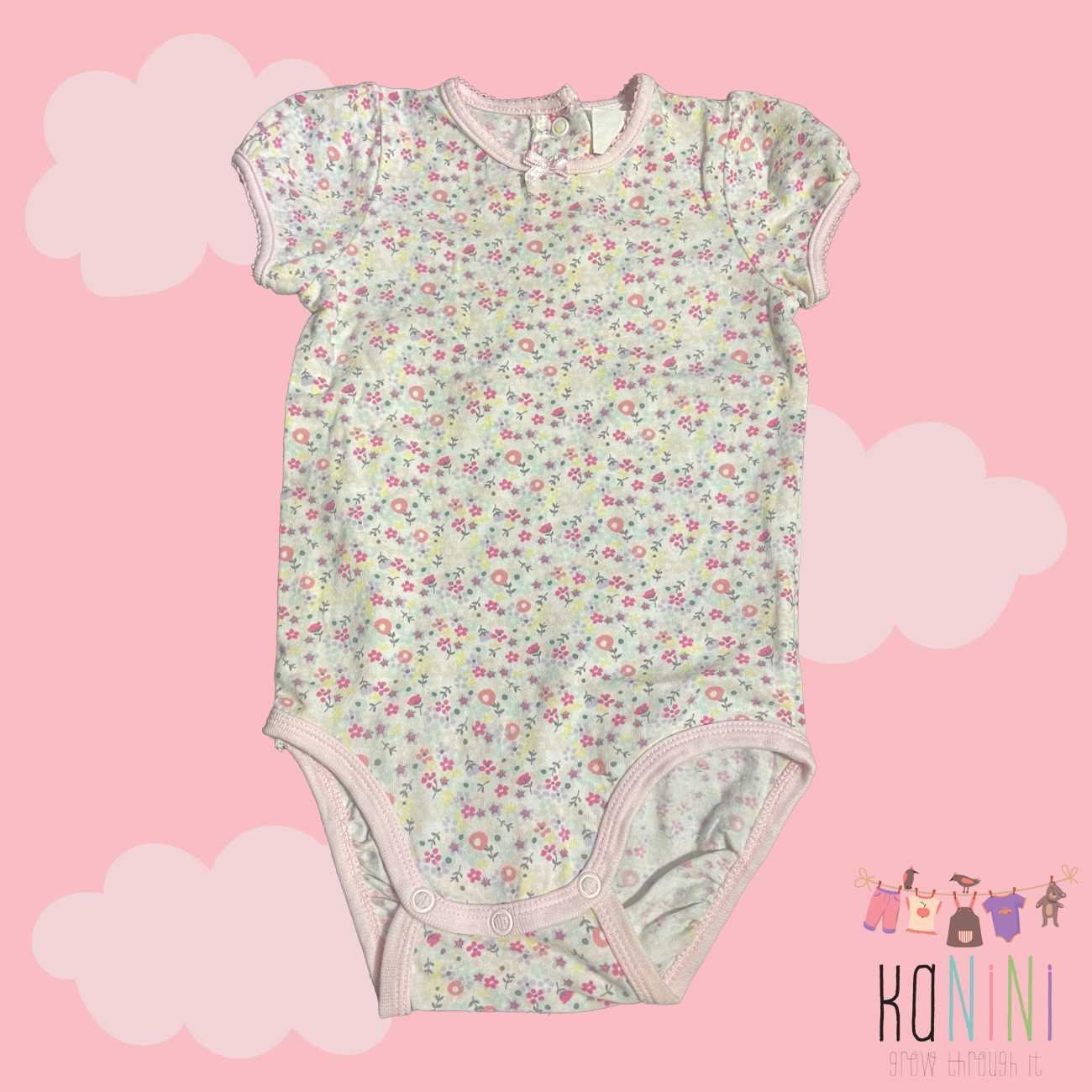 Featured image for “H&M 9 - 12 Months Girls Floral Romper”