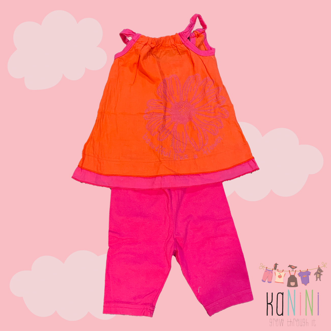 Featured image for “Keedo 6 - 12 Months Girls Pink & Orange Set”
