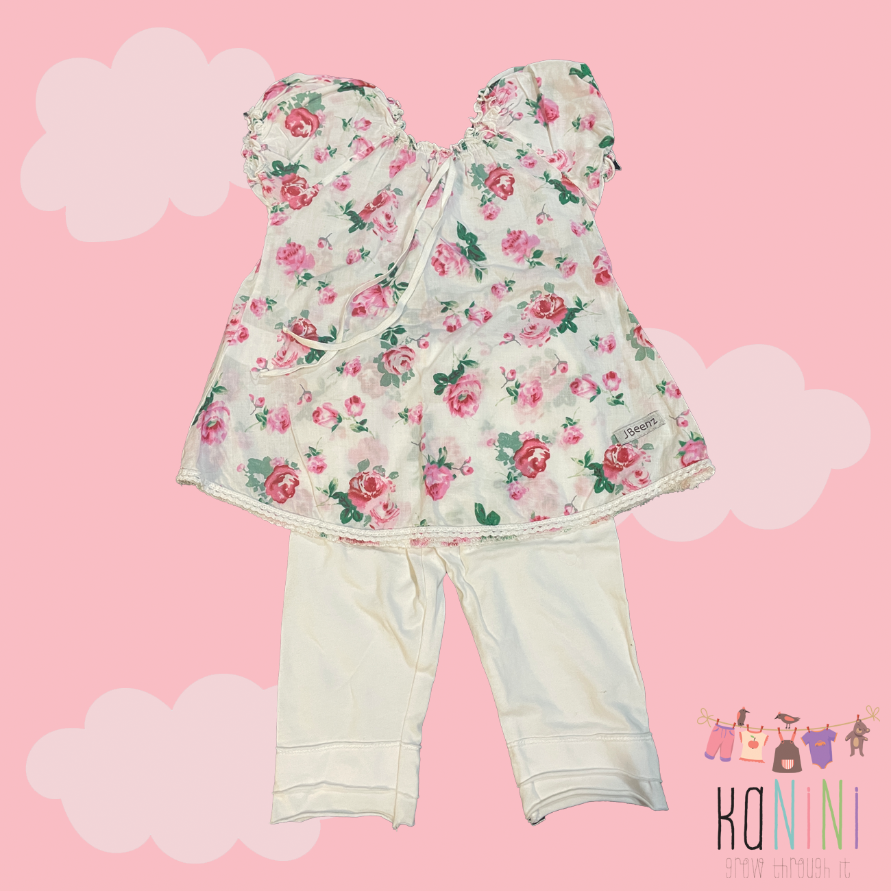 Featured image for “J Beenz 6 - 12 Months Girls Pink Rose Set”