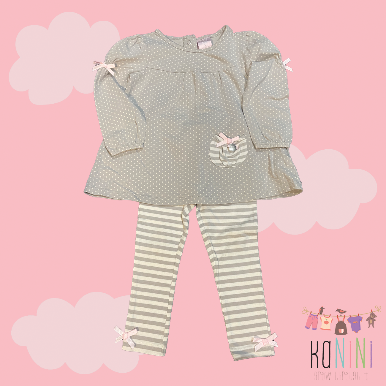 Featured image for “[Unbranded] 9 - 12 Months Girls Top & Leggings Set”