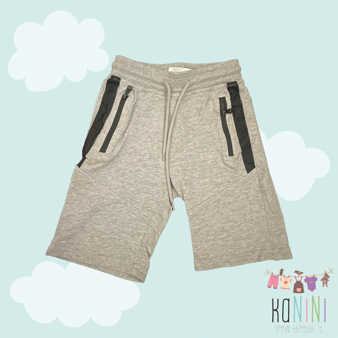 Featured image for “Pop Candy 4 - 5 Years Boys Grey Soft Shorts”