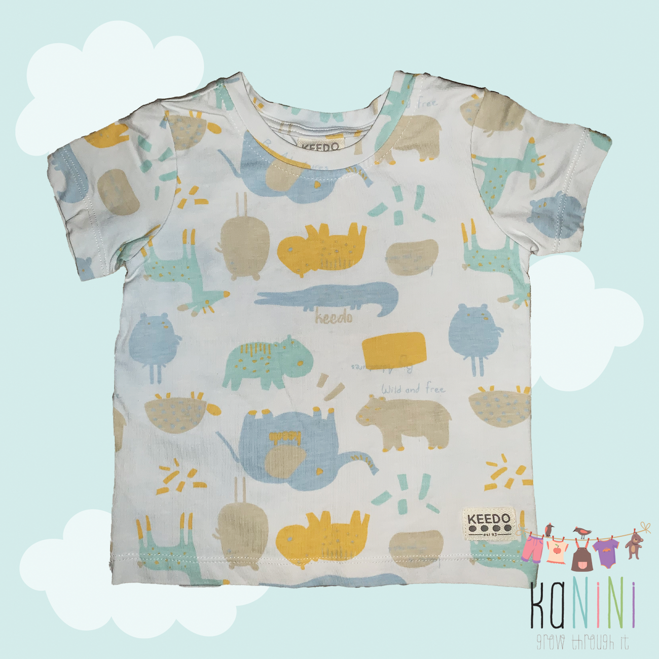 Featured image for “Keedo 6 - 12 Months Boys Animal Print T-Shirt”