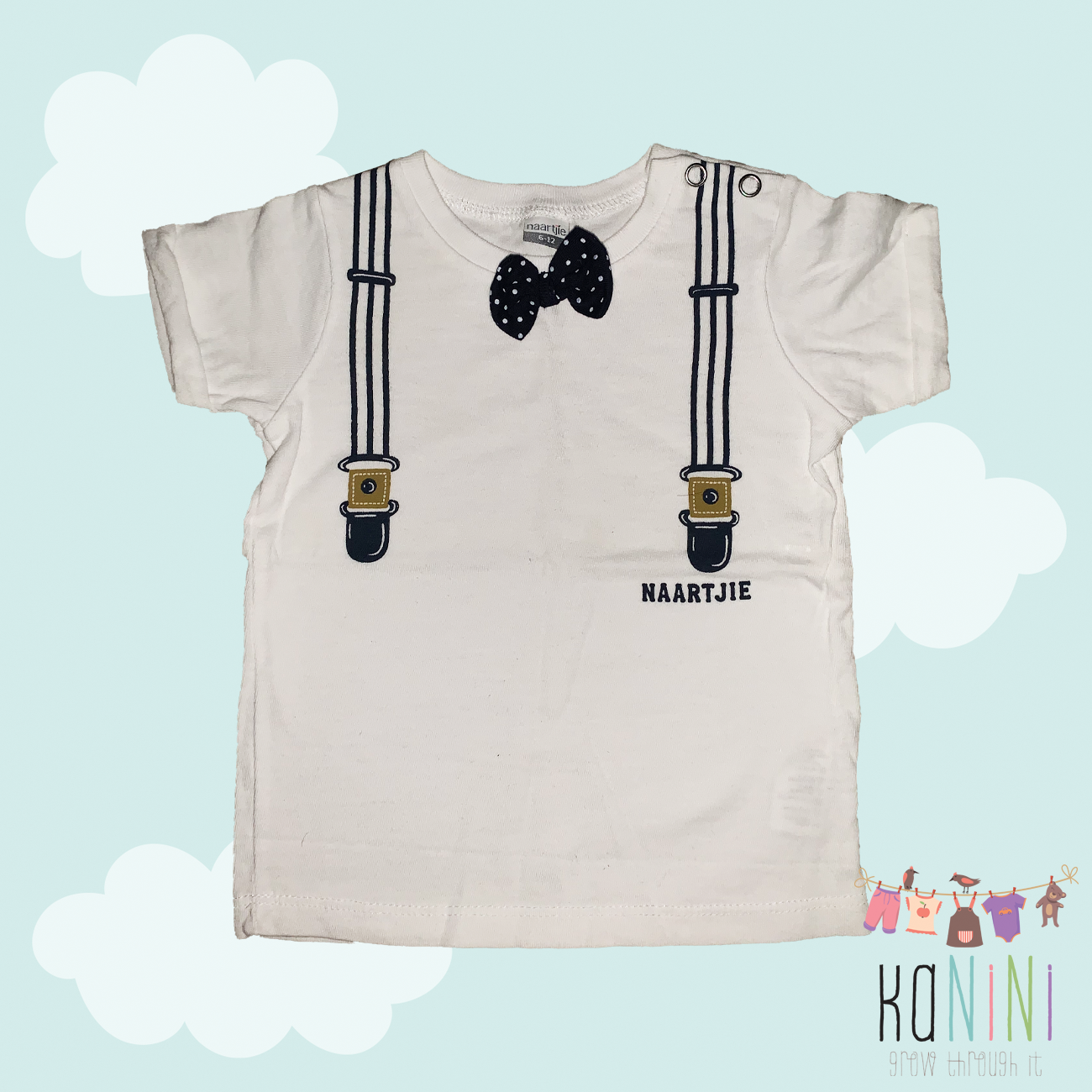 Featured image for “Naartjie 6 - 12 Months Boys White T-Shirt”