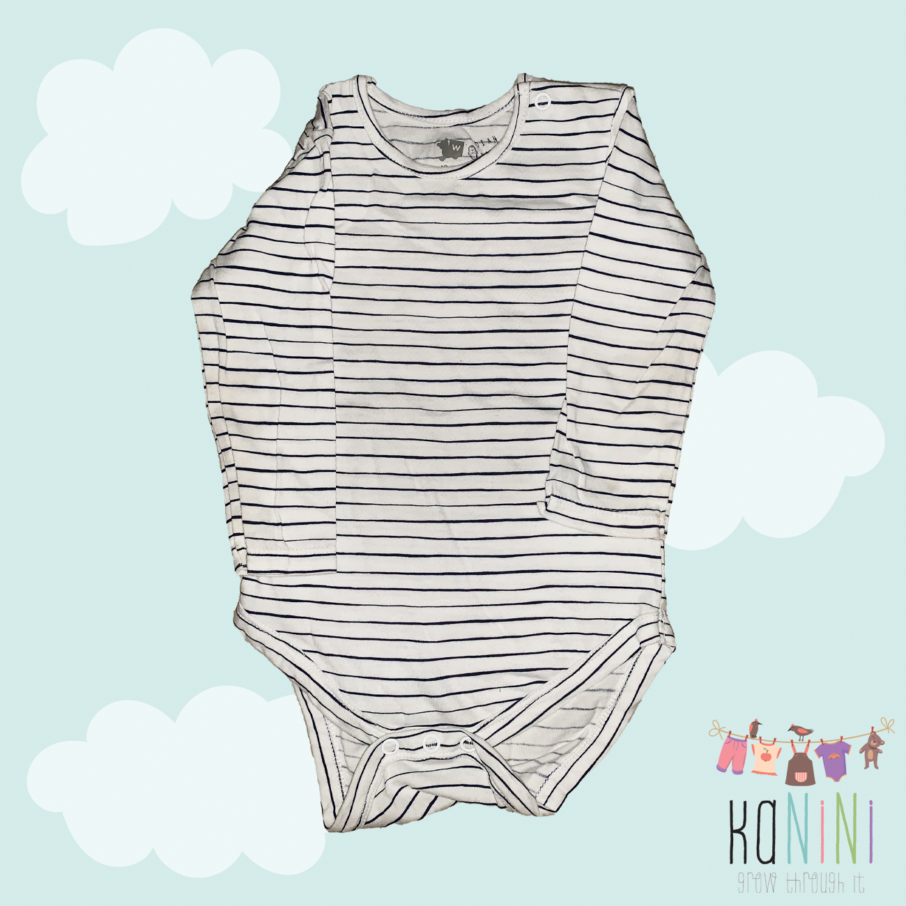Featured image for “Woolworths 6 - 12 Months Boys Striped Vest”