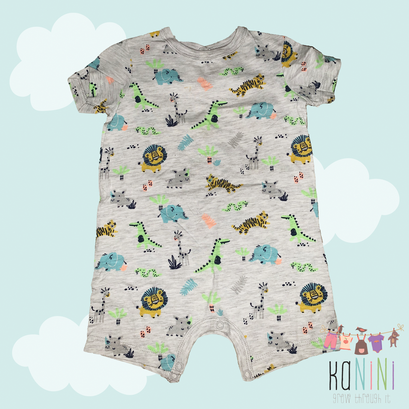 Featured image for “Woolworths 6 - 12 Months Boys Grey Romper”