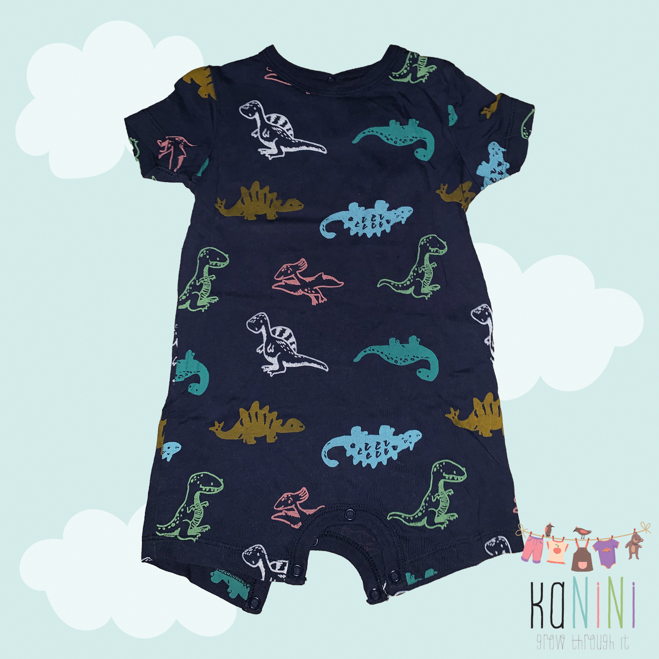 Featured image for “Woolworths 6 - 12 Months Boys Navy Romper”