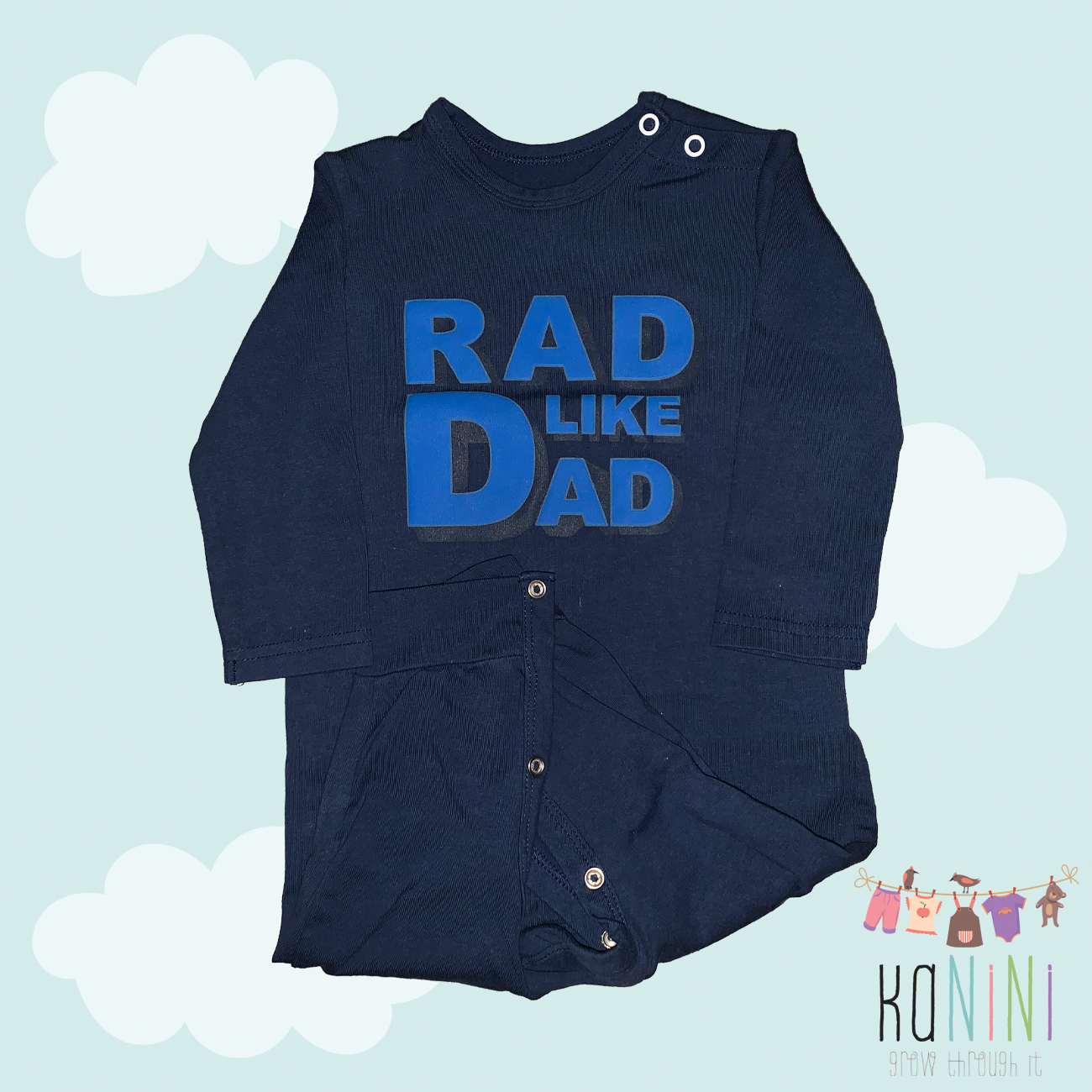 Featured image for “Woolworths 6 - 12 Months Boys Navy Babygrow”