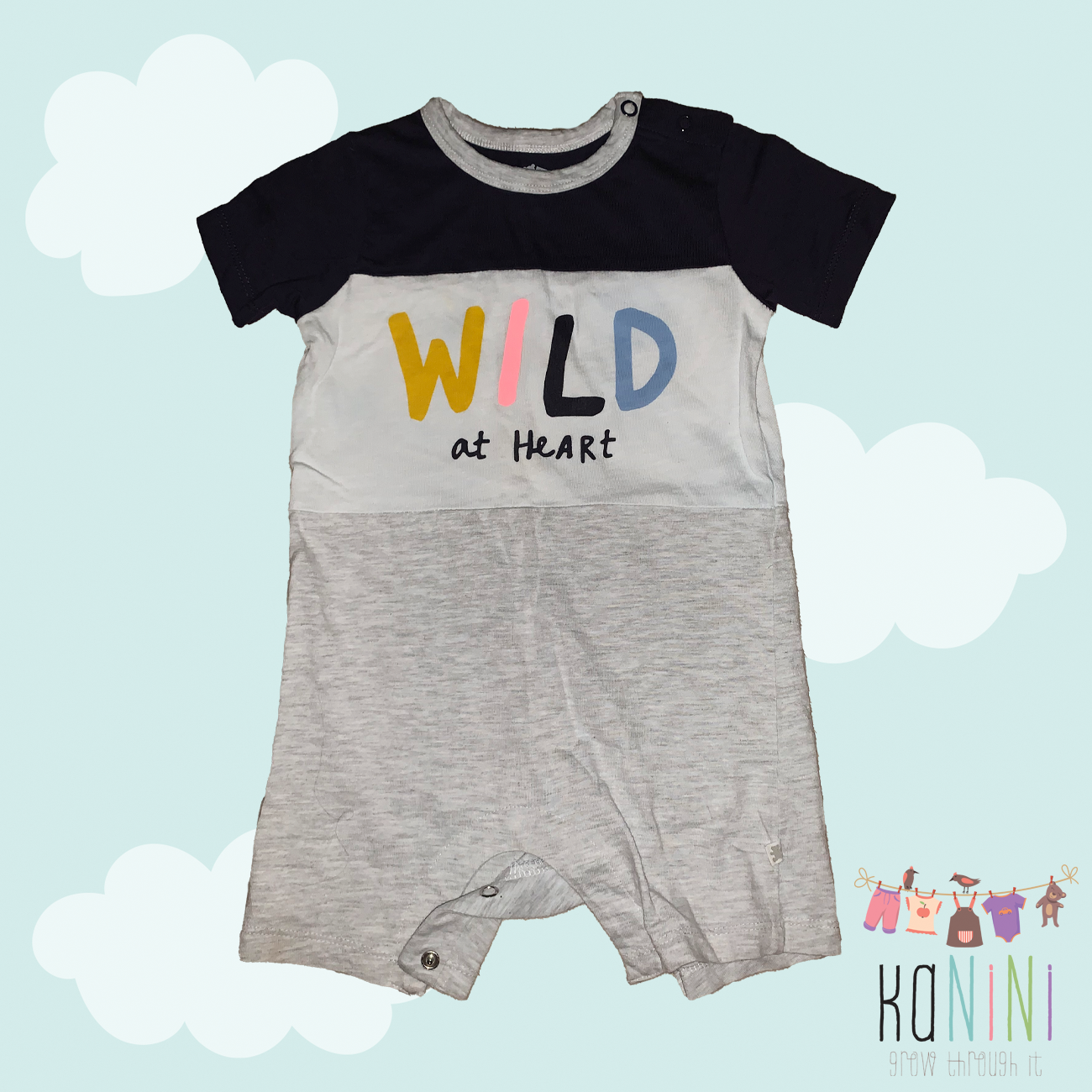 Featured image for “Woolworths 6 - 12 Months Boys Two Tone Romper”