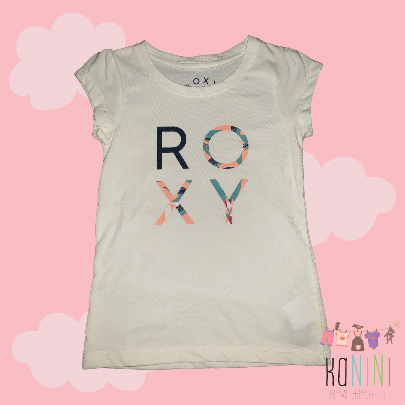 Featured image for “Roxy 3 Years Girls White T-Shirt”