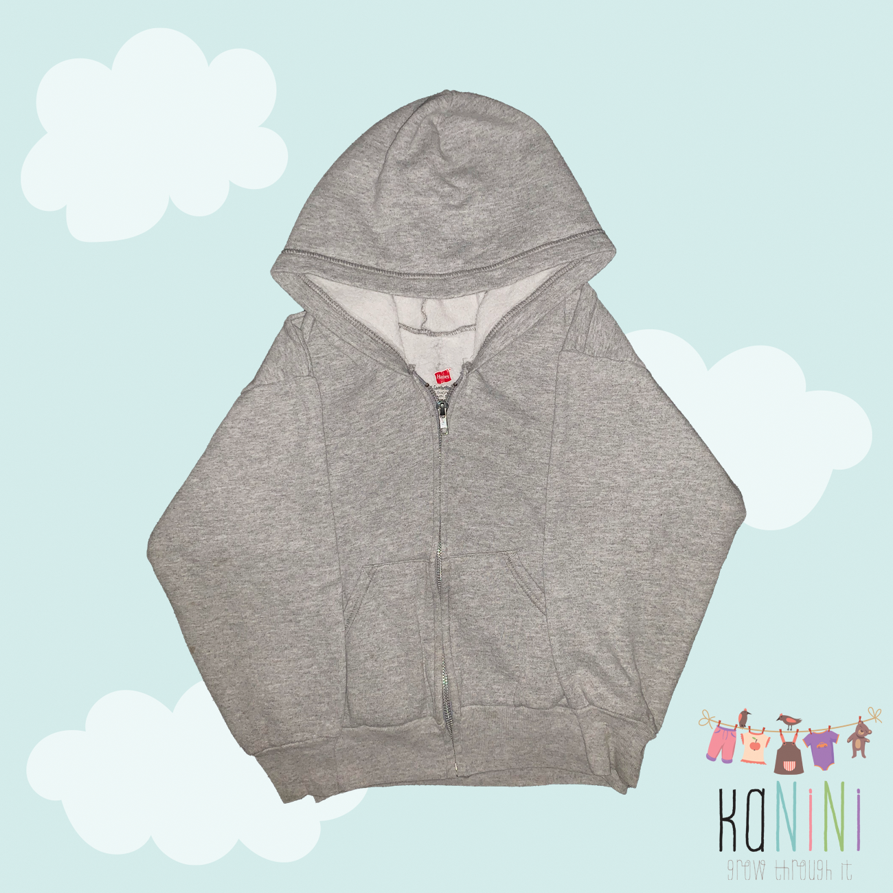 Featured image for “Hanes Youth Small Boys Grey Hoodie”