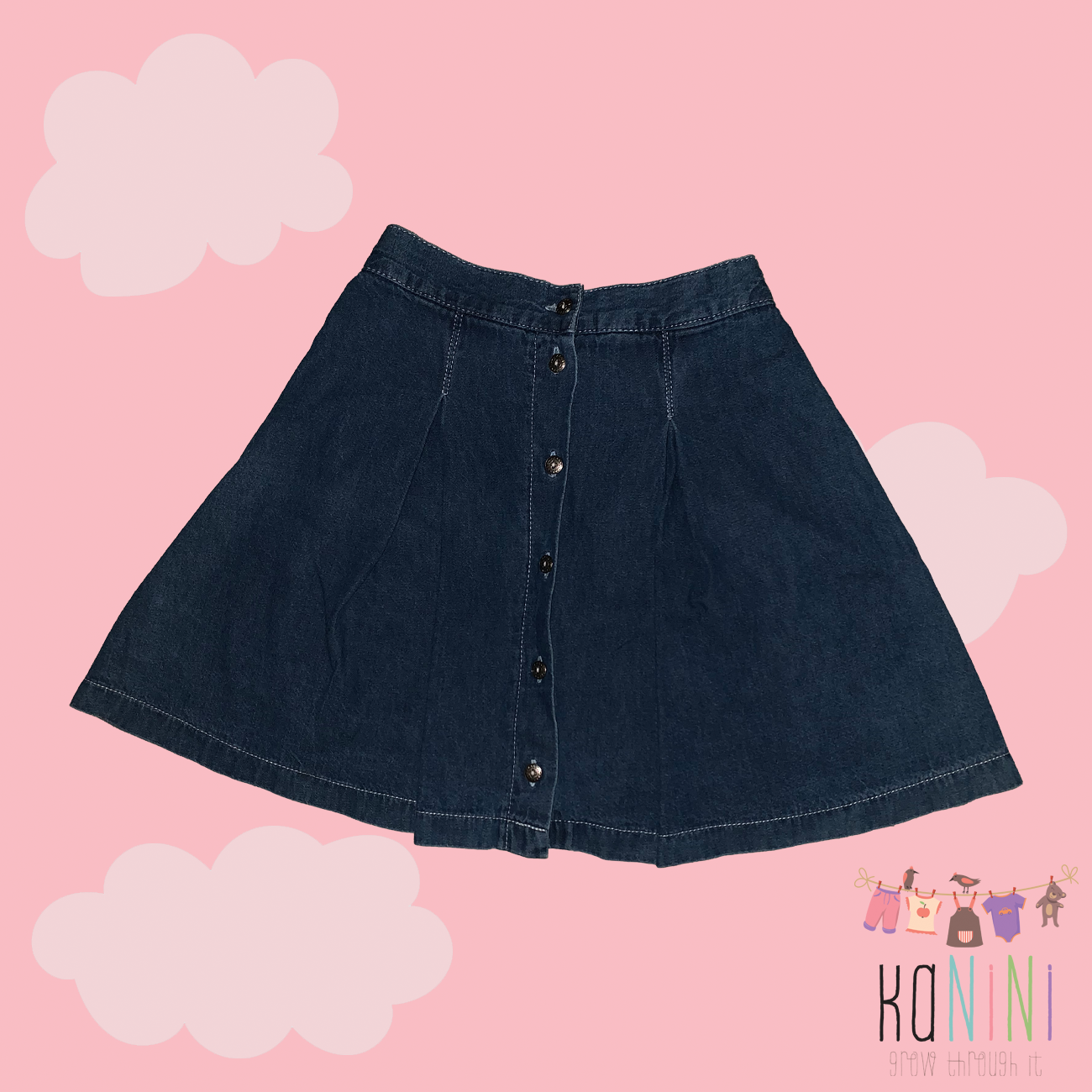 Featured image for “Around About 8 - 9 Years Girls Denim Skirt”