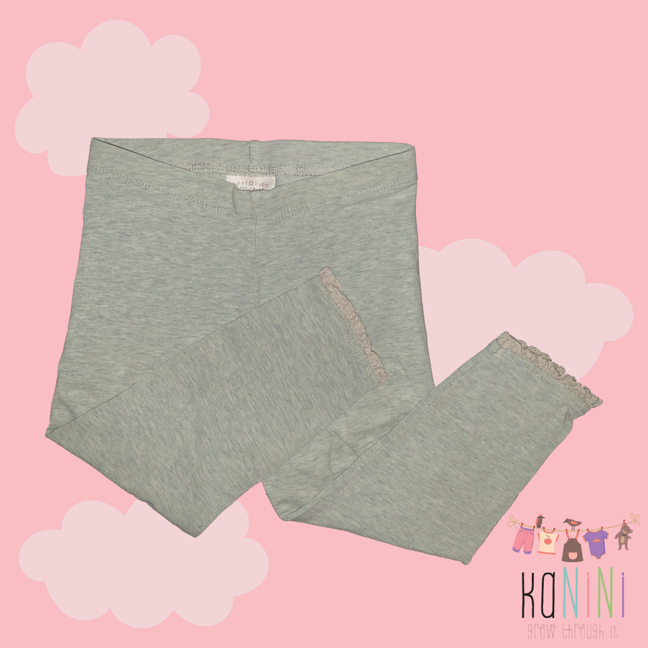 Featured image for “UK Next 9 - 12 Months Girls Grey Leggings”