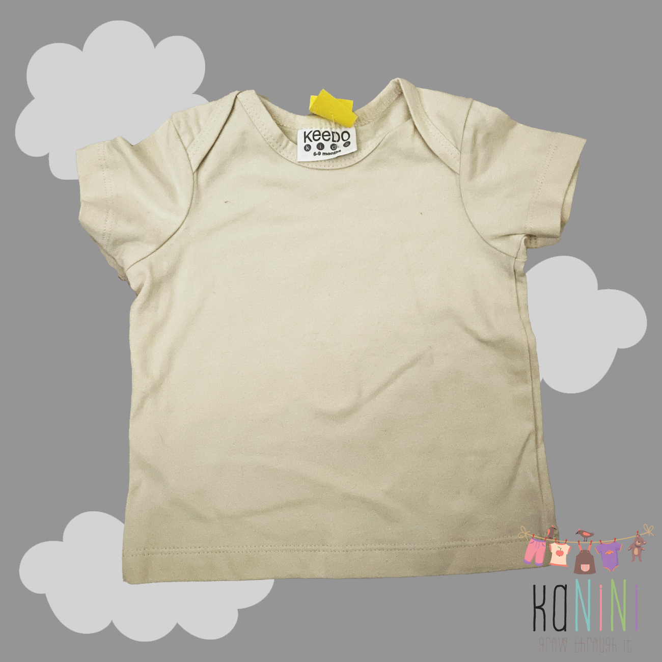 Featured image for “Keedo 6 - 12 Months Unisex Cream T-Shirt”