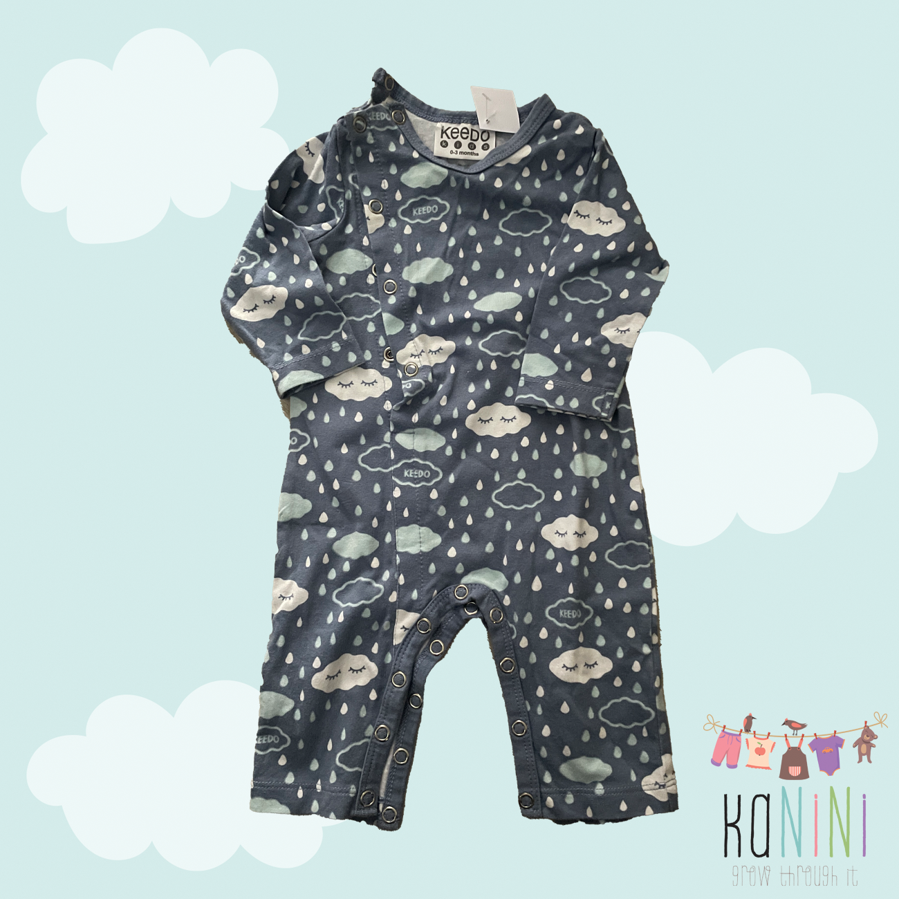 Featured image for “Keedo 0 - 3 Months Boys Cloud Babygrow”