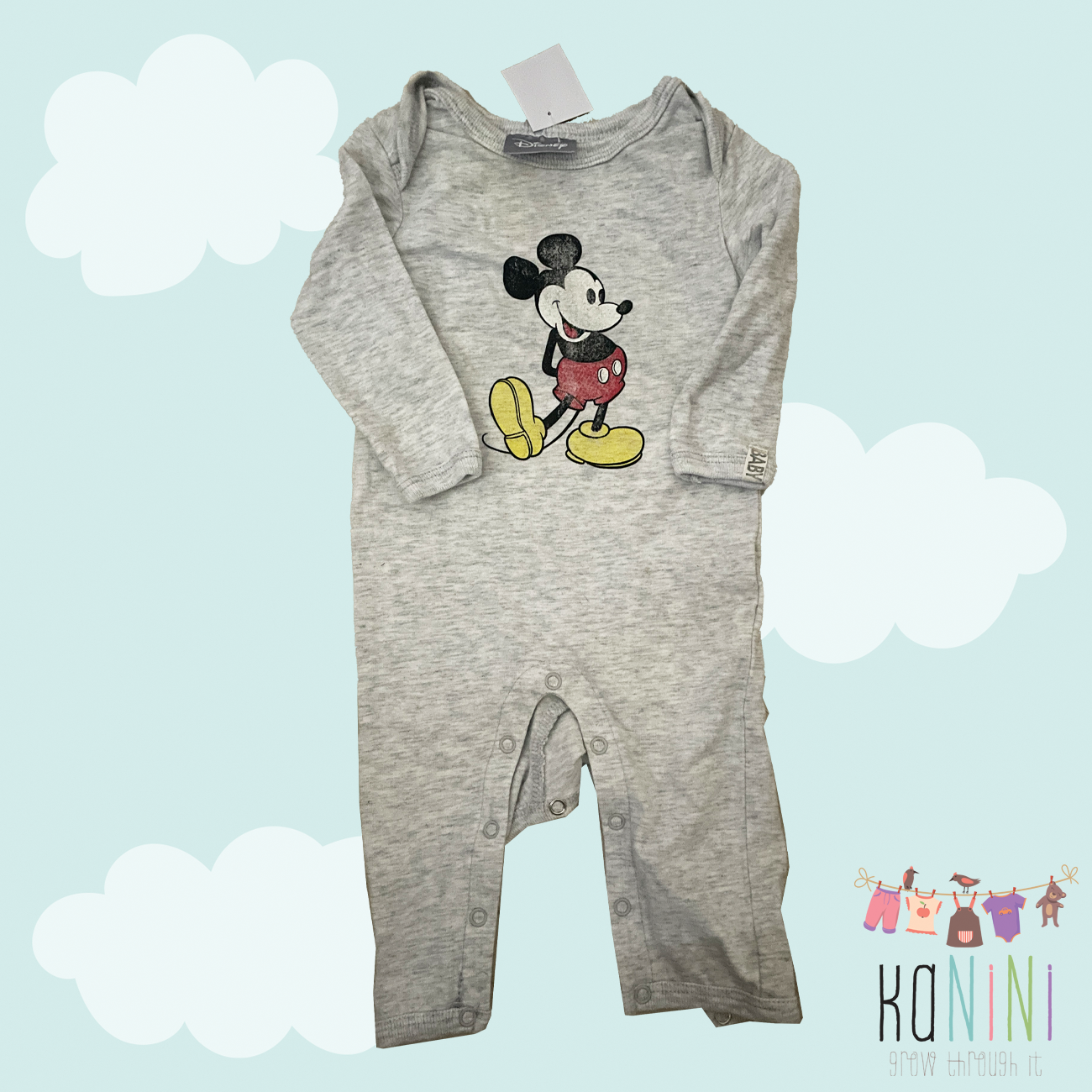 Featured image for “Cotton On 0 - 3 Months Boys Mickey Mouse Babygrow”
