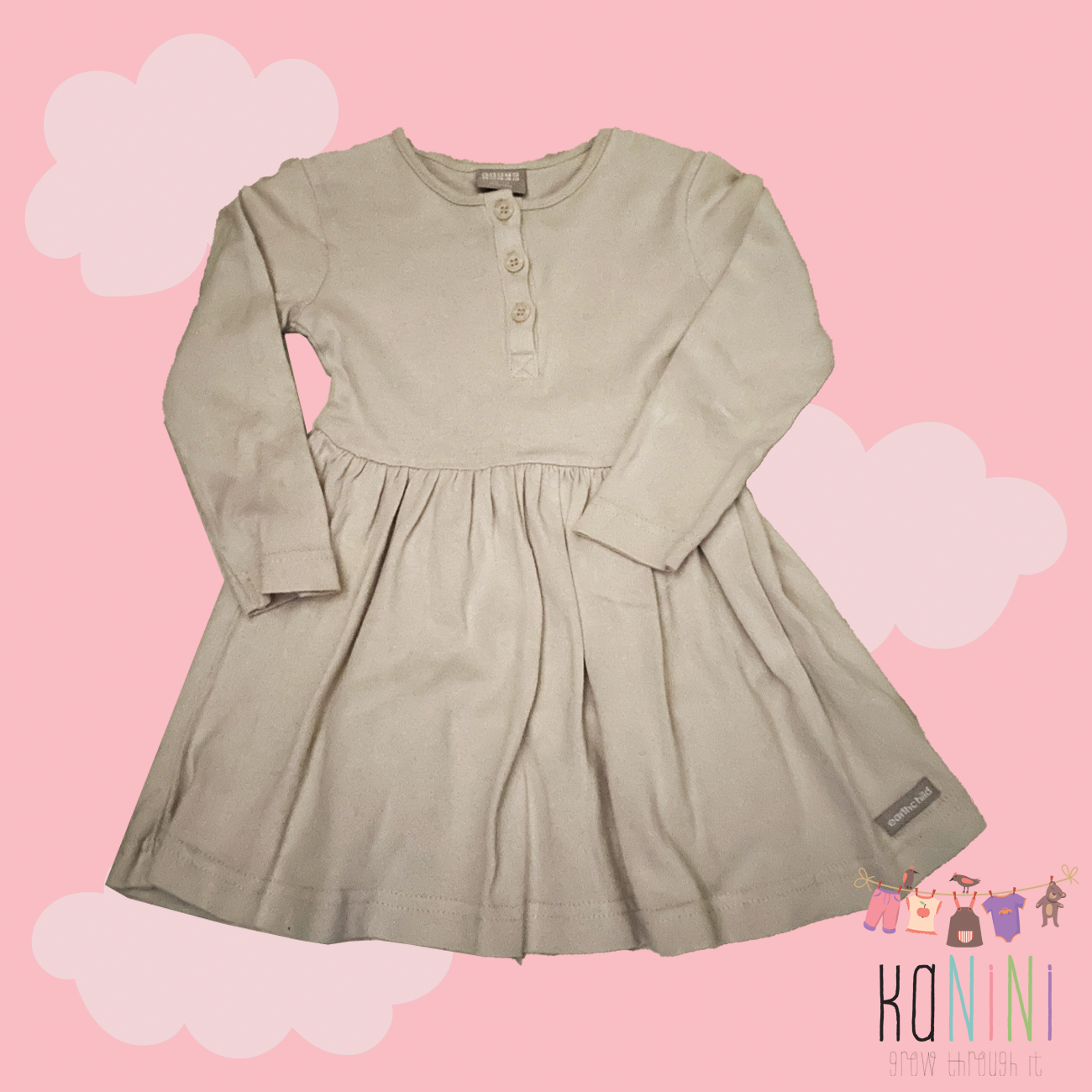 Featured image for “Max & Lulu 2 - 3 Years Girls Grey Dress”