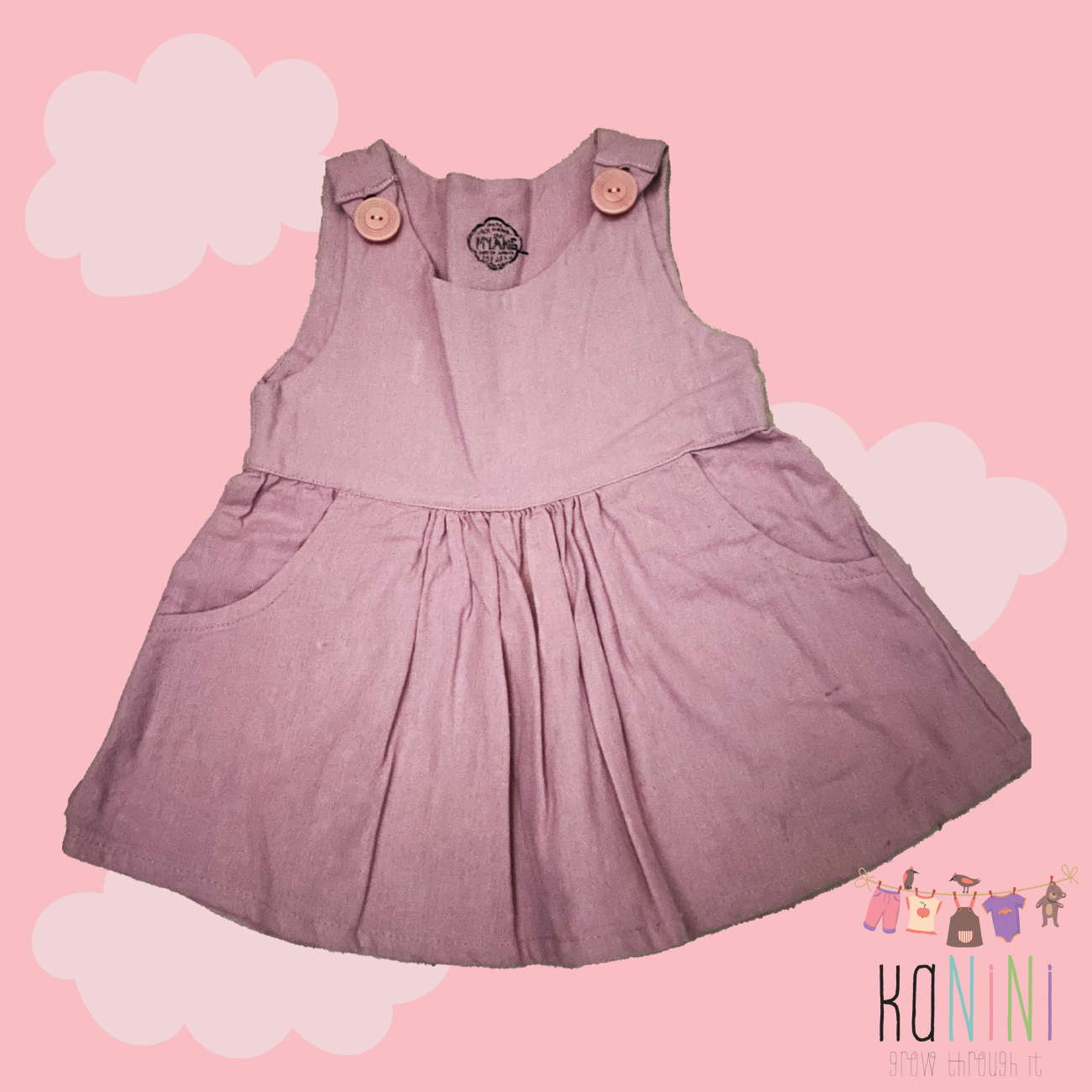 Featured image for “Myang 6 - 12 Months Girls Pink Dress”